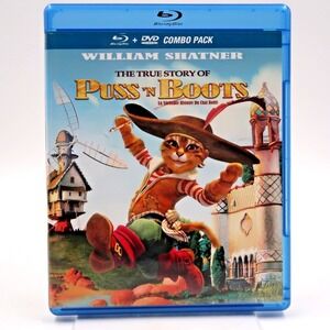 The True Story of Puss in Boots Blu-ray DVD William Shatner Animated Movie 2008